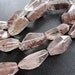 2 str -Clear Crystal Quartz Rock Nugget beads 10x14x25mm- 15pcs/Strand