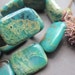 20pcs Full Strand NATURAL Serpentine Jasper 15x20x6mm Flat Rectangle loose beads