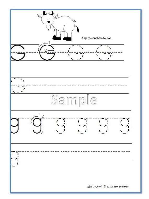 A-Z Handwriting Practice PDF