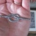 antique c. 1910s pot metal brooch // SAILOR'S LOVE Knot