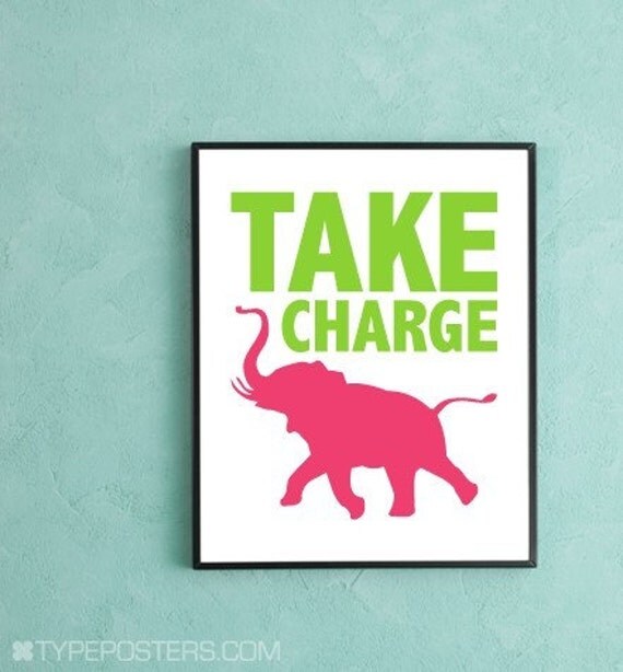 Items similar to Take Charge Poster on Etsy