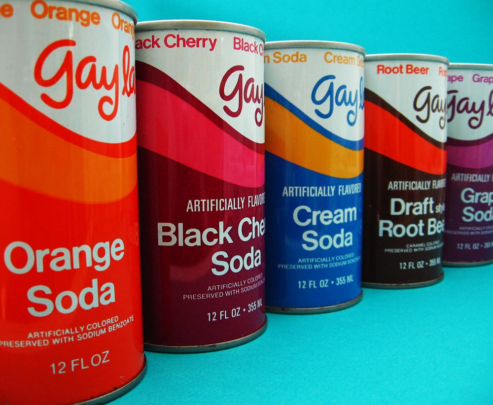 Soda Cans Gayla 1960s Vintage