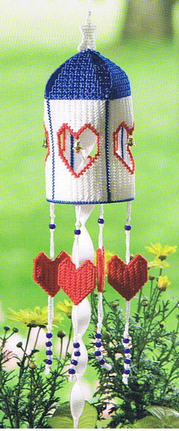 LET FREEDOM RING Plastic Canvas Wind Sock Pattern