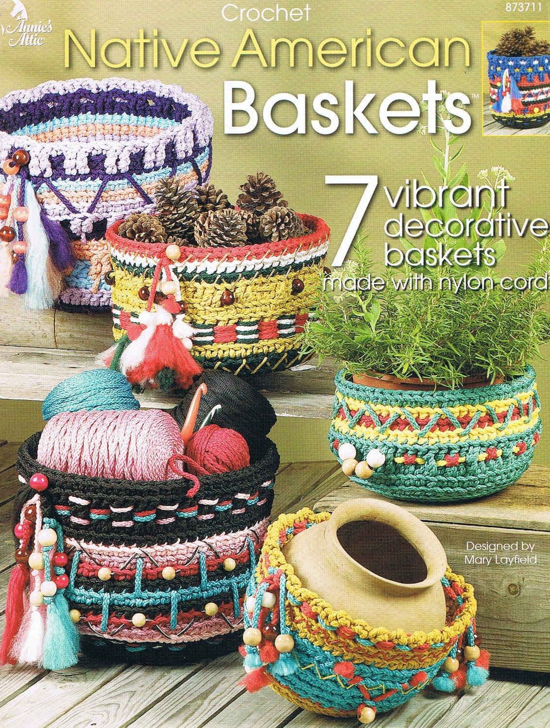 NATIVE AMERICAN BASKETS Vibrant Crochet Pattern Book by M2Hawk