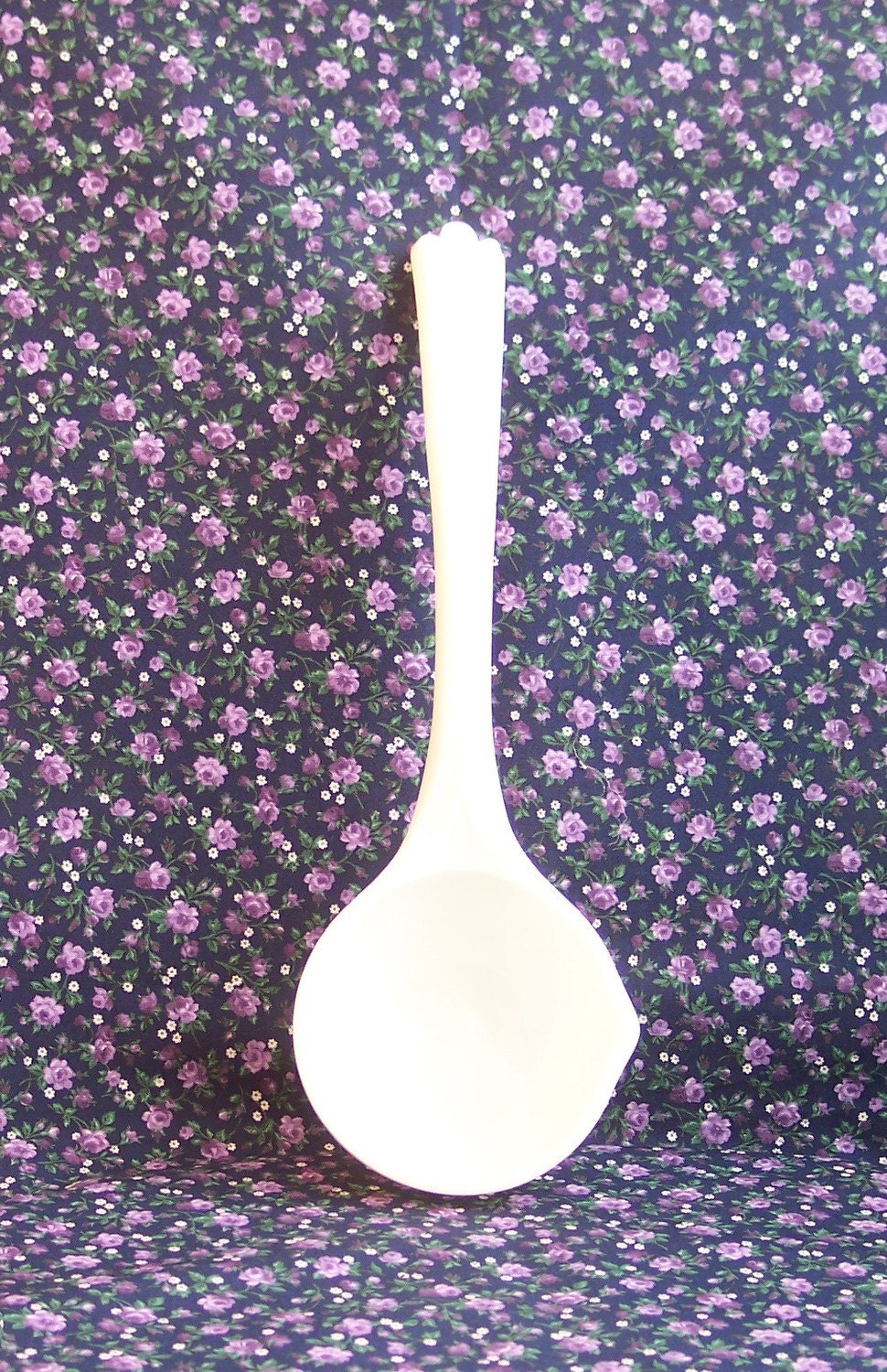 Milk Glass Punch Ladle