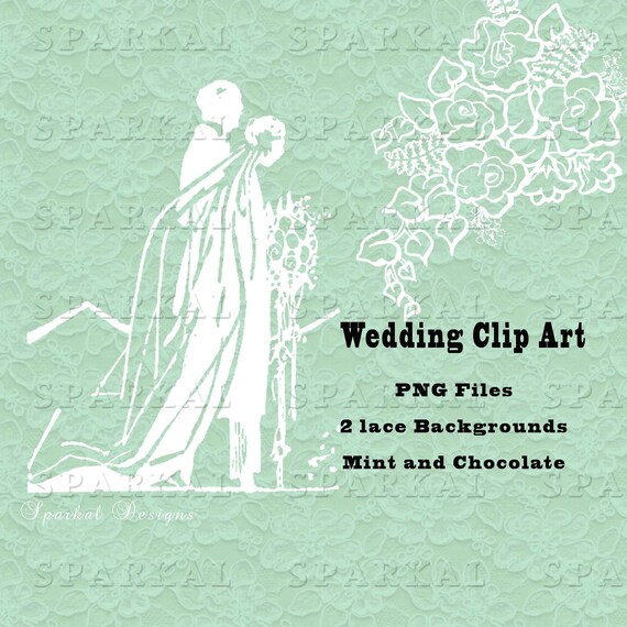 Wedding Paper Mint Green Lace paper Bridal Clip Art Wedding Bouquet Images Backgrounds Scrapbooking Paper Elements Instant Download L525 Il_570xn