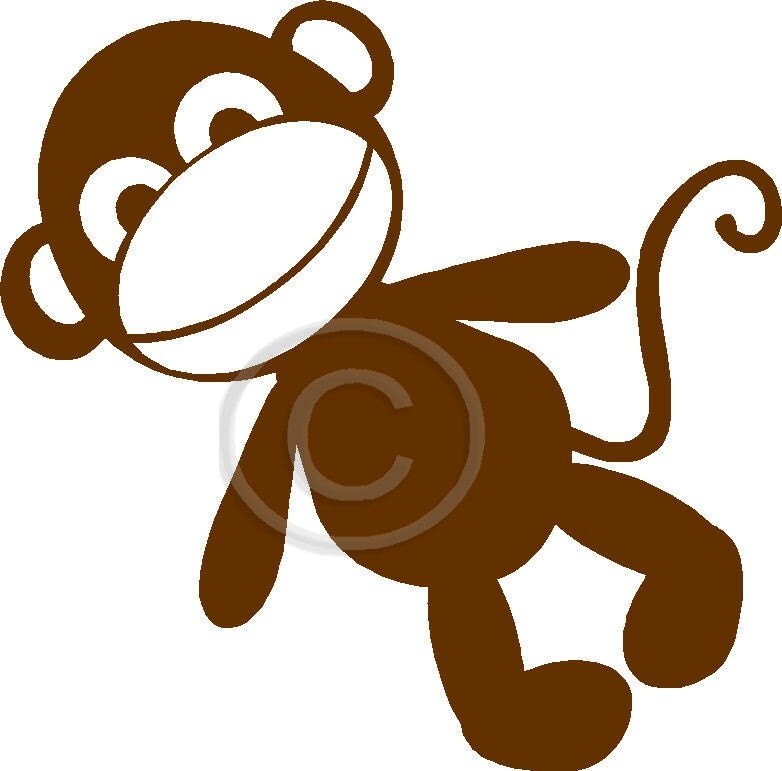 Monkey Vinyl Decal Graphic Reserved listing