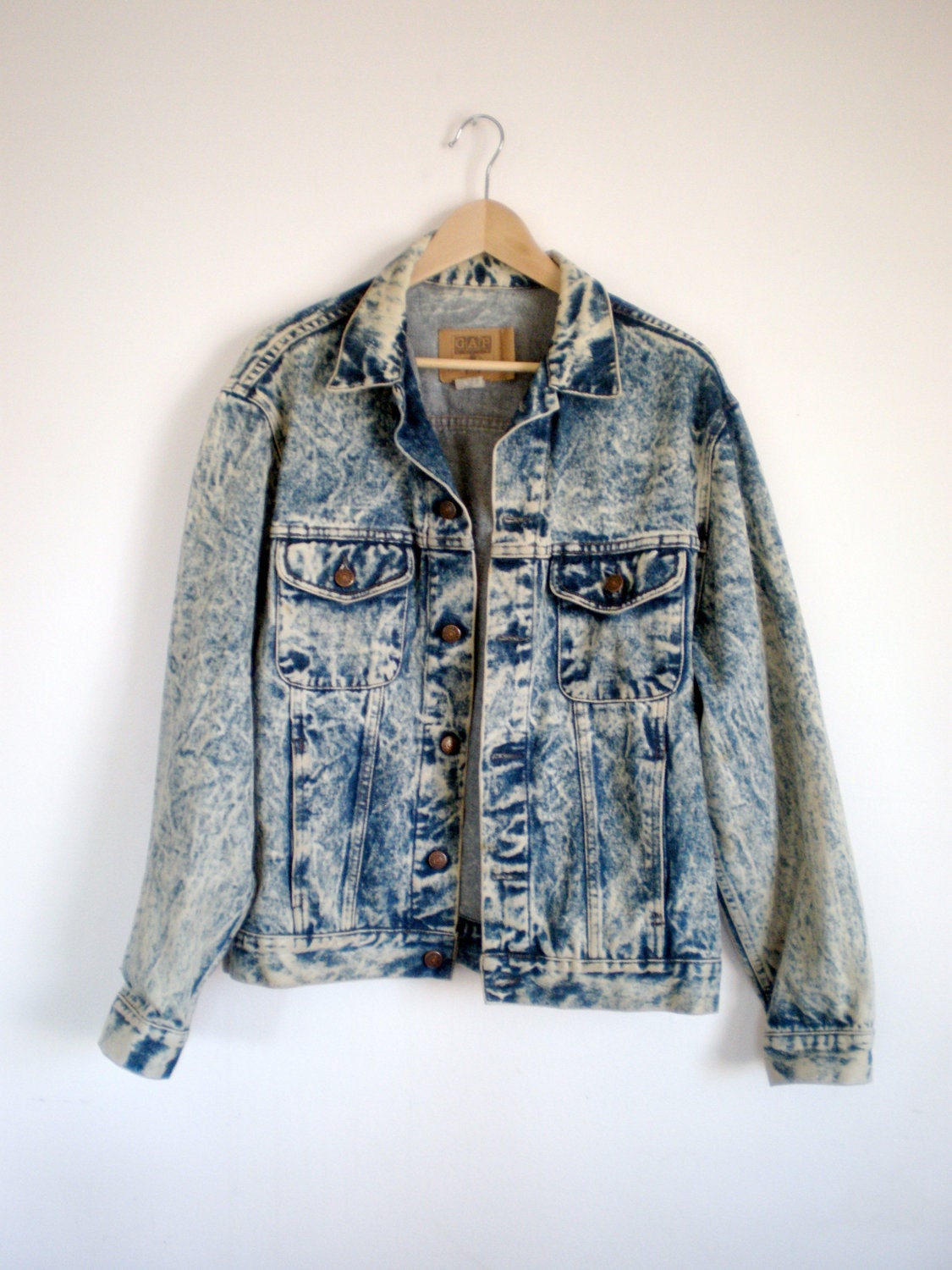 Vintage Gap acid wash denim jacket size L
