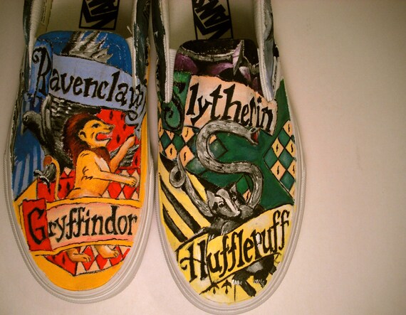 Items similar to Custom Painted Harry Potter Vans or Toms on Etsy