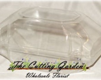 Corsage or Boutonniere Box Clear Plastic 6x5x4 pk/24