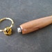 Wood Key Chain, Secret Compartment, Hawaiian Koa with 24kt Gold Accents and Gift Box