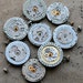 Vintage watch movements -- date rings -- set of 8 -- D7
