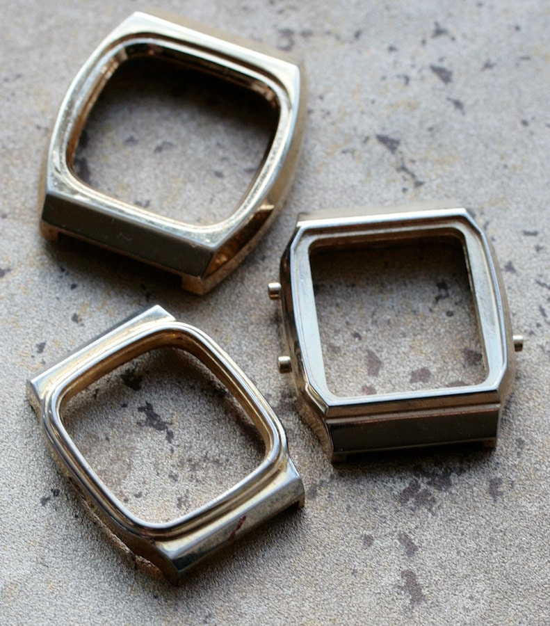 Wrist Watch Case Parts set of 3