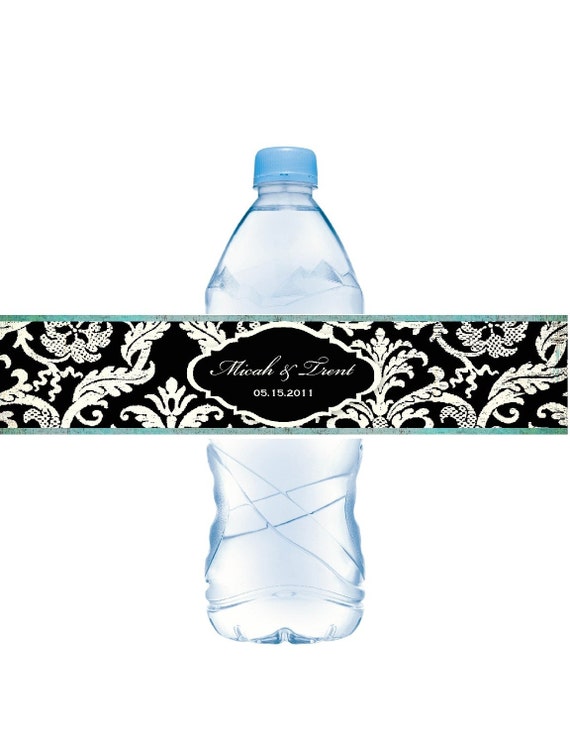 Waterbottle Labels Waterproof Weddings Baby by BodaciousDesignz