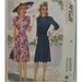 Vintage 1940s Womans Pleated Dress Pattern McCall No. 4698 Size 10 (Bust 32", 81cm)