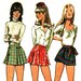 Vintage Womens Mini Skirt Pattern, Pleated Kilt, Flared Skirt - Simplicity No. 9705, Size 10 Waist 24 inches (64 cm)
