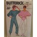 Batwing Sleeved Body Suit, Romper, Jogging Suit, Jumpsuit, Elastic Waist, Vintage 1980s Butterick No. 4930 Size 8 10