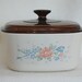 Vintage Corning Ware Symphony 3 Liter 3 Quart Covered Casserole A 3 B with Brown Lid Amber Lid circa 1990
