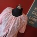 Lace robe 1960s pink and white pinup bed jacket S small