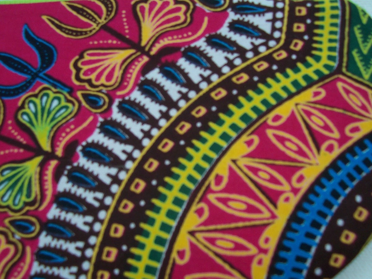 Ghana Print Zip Pouch by victoriahorner on Etsy