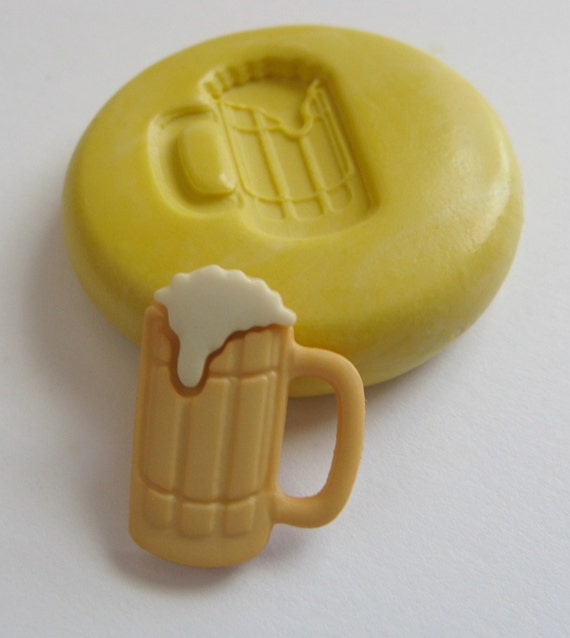 Flexible Resin Mold Beer Mug Soap Mold Embellishment Jewelry