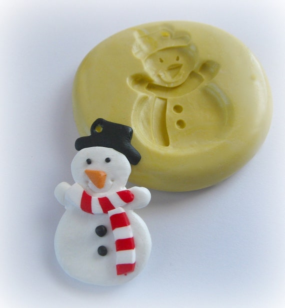 snowman mold polymer clay resin fondant silicone mould snowman mold polymer clay resin fondant silicone mould