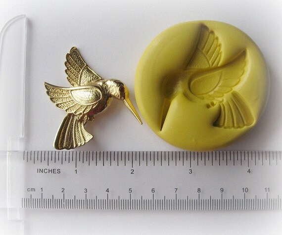 hummingbird mold bird clay resin pmc fondant mould di hummingbird mold bird clay resin pmc fondant mould di