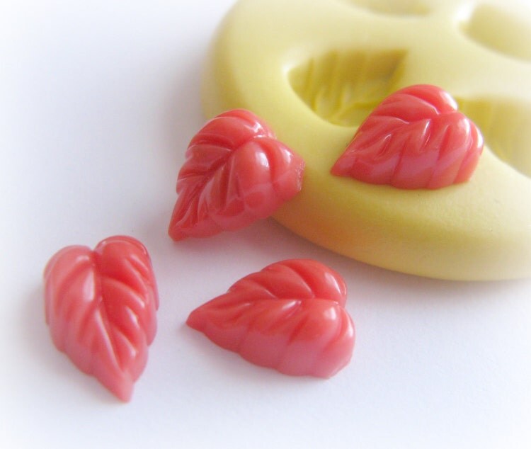 Tiny Leaves Leaf Mold Silicone Mold Resin Polymer by WhysperFairy