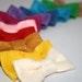 YOU CHOOSE 10 Fancy Felt Bow Applique for Headbands Clips Decor 30 Colors to choose from 3 inches Wide Handmade by Me