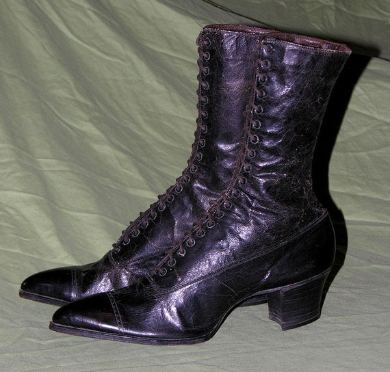 antique victorian lace up boots