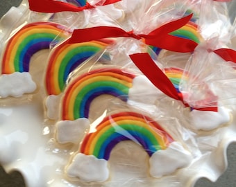 Over the Rainbow Sugar Cookies