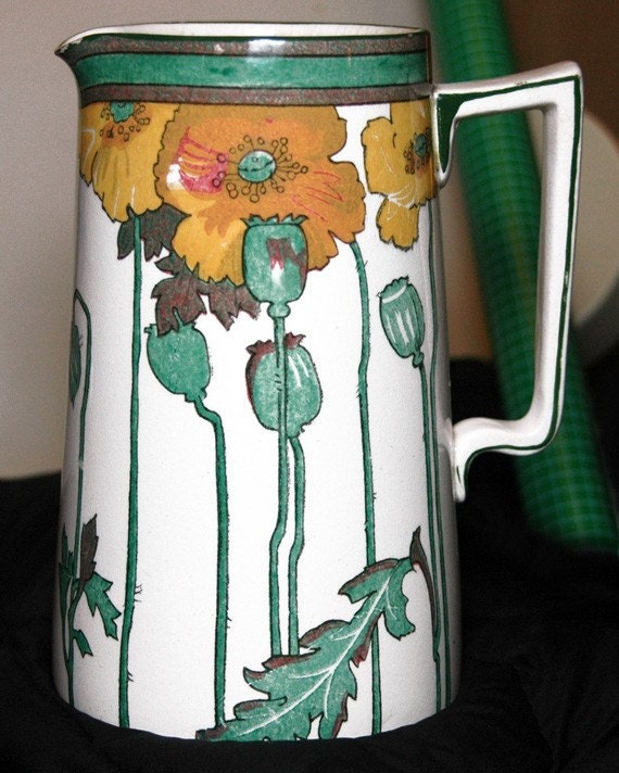 Royal Doulton Yellow Poppies Pitcher