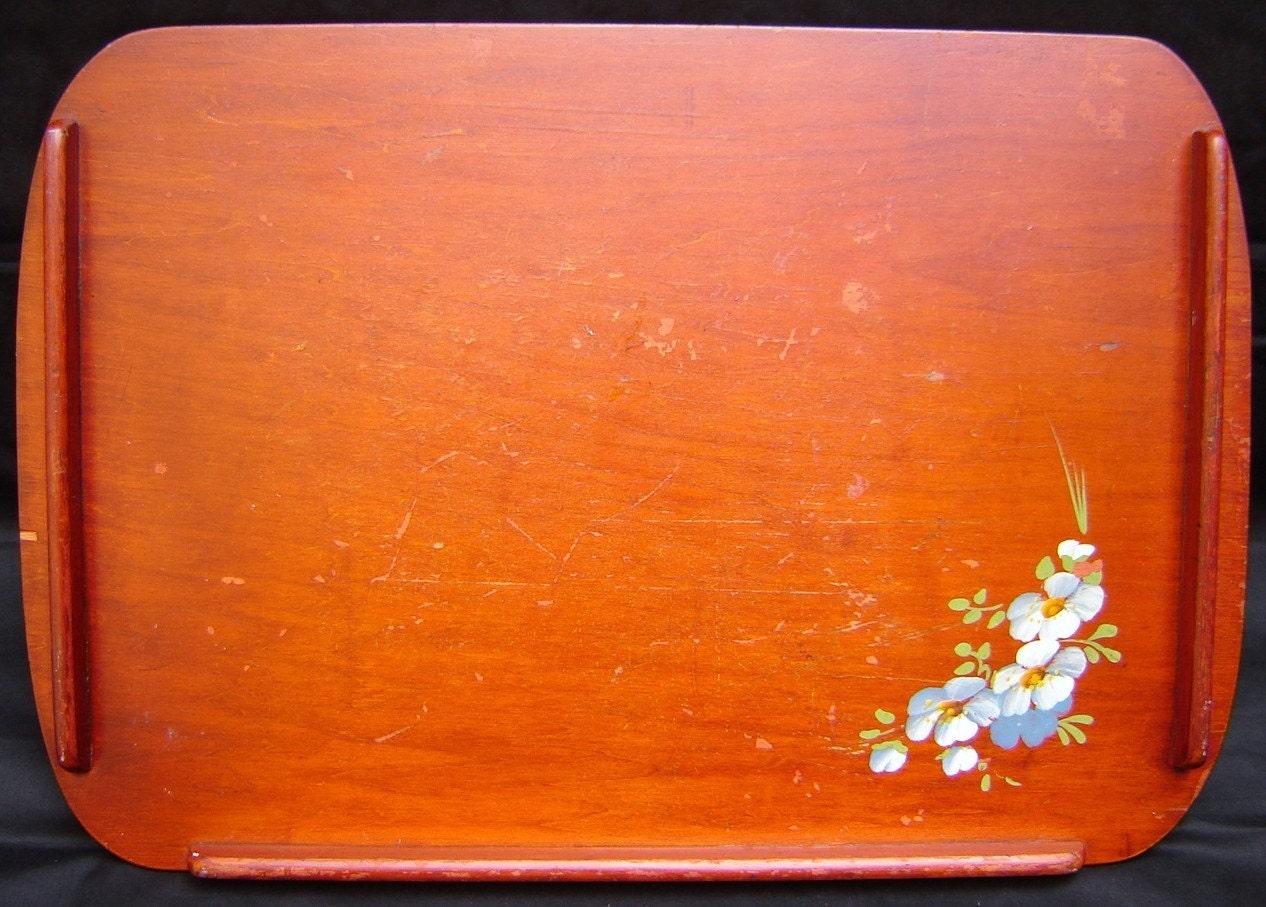 SALE CC Vintage Antique Wooden Bed Lap Tray by EnduringVintage