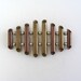 Vintage 3-Tone Copper, Brass & Silver Pin