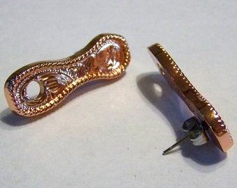 Concho Earring Adapters Shiny Copper