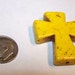 Medium Yellow Stone Cross