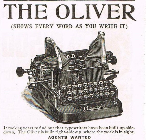 Antique Typewriter Advertisement 19th Century Original Ad