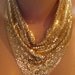 Whiting Davis Mesh Goldtone Necklace Drape - Retro 70s