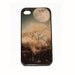 iPhone 4 4s black Case Dark Trees and Moon photograph