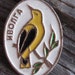 vintage lapel pin yellow bird Yugoslavia