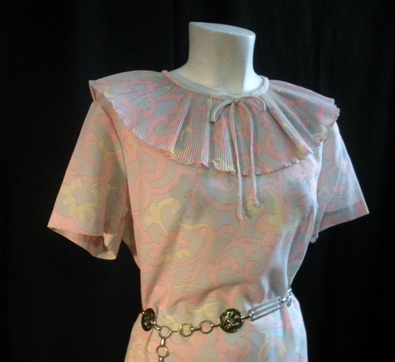 Pastel Rainbow Swirl Sixties Dress