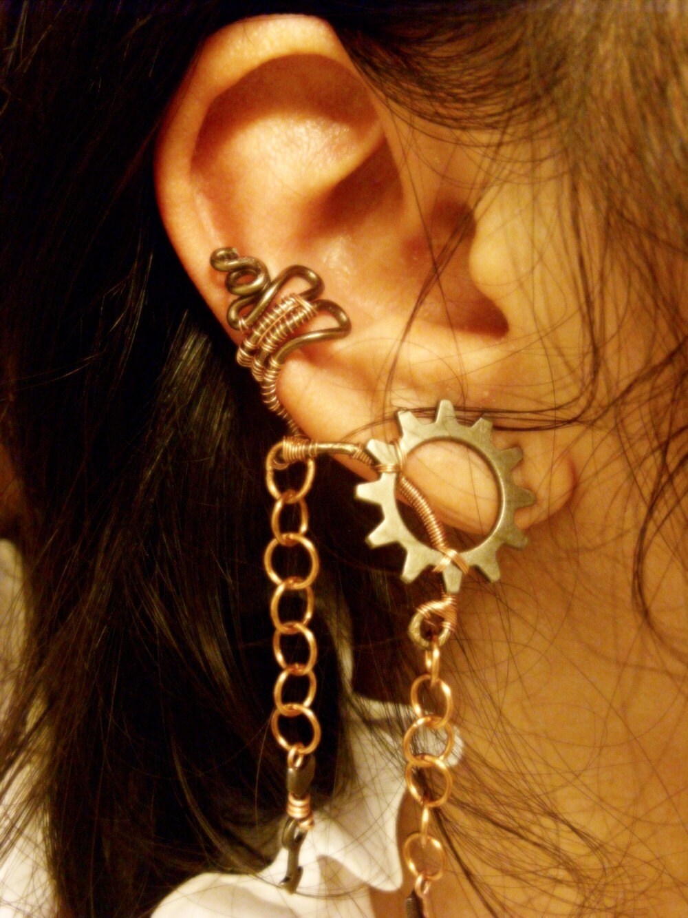 Slave to Steampunk Ear Cuff