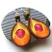 UV Blacklight Reactive Thread Earrings in Bright Hot Summer Colors