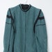 Vintage Asian Checkered Teal and Black Ultra Rad And Unique Button Up Shirt
