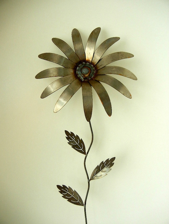 Flower Large Metal Garden Stake