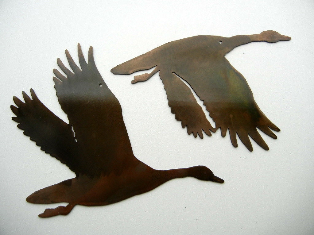 Ducks Metal Art