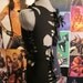xX Black N Blue Xx Slashed and Destroyed Fishnet Tank Top