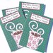 Merry and Bright Hot Chocolate or Coffee Christmas Greeting Cards - Handmade Holiday Paper Cards - Set of 4 Notecards