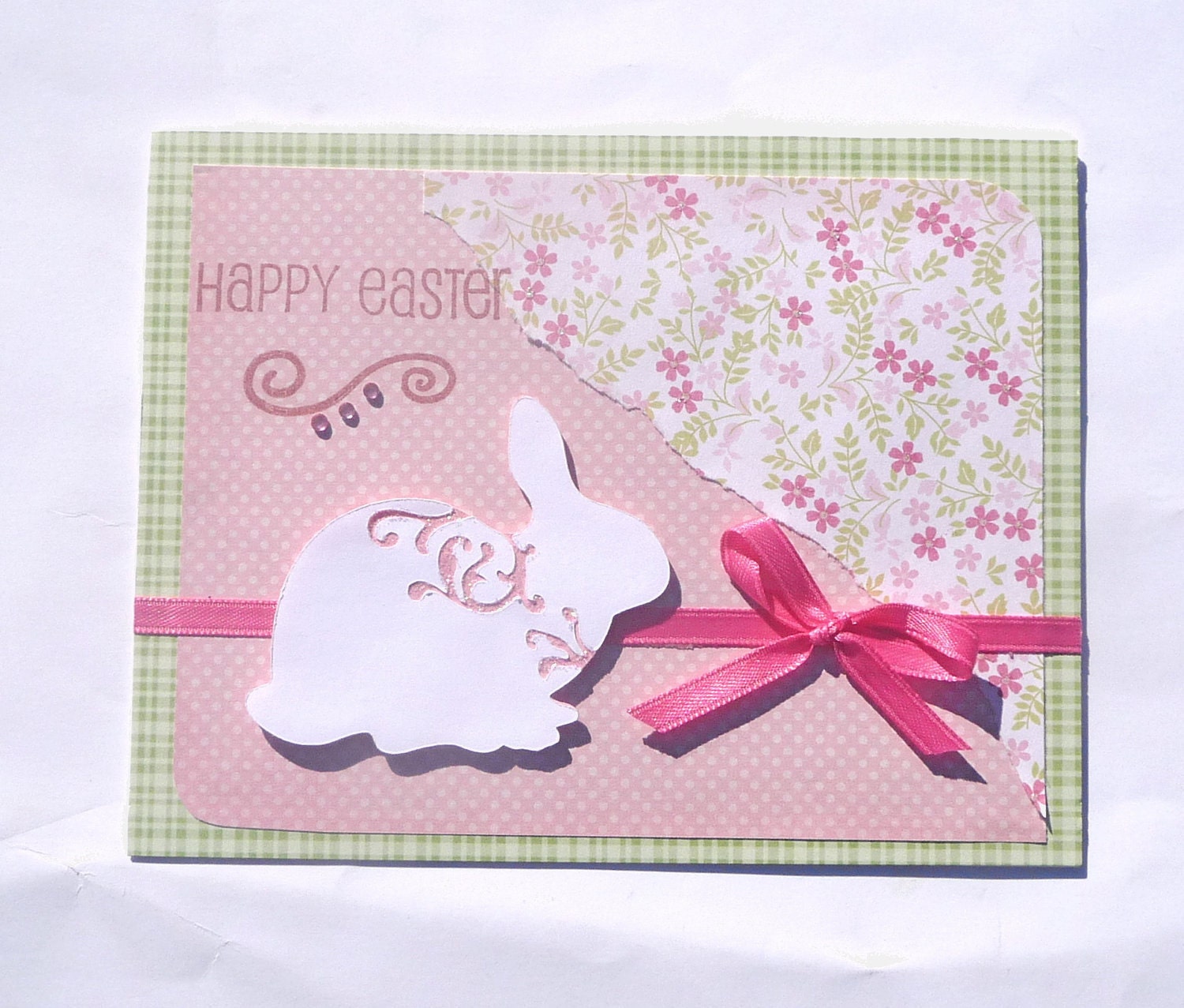 shabby chic easter greeting card handmade paper by sophienme shabby chic easter greeting card handmade paper by sophienme
