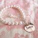 Baby Bracelets - First Pearls Baby Bracelet - Baby's First Pearls - Childrens Jewelry - Personalized